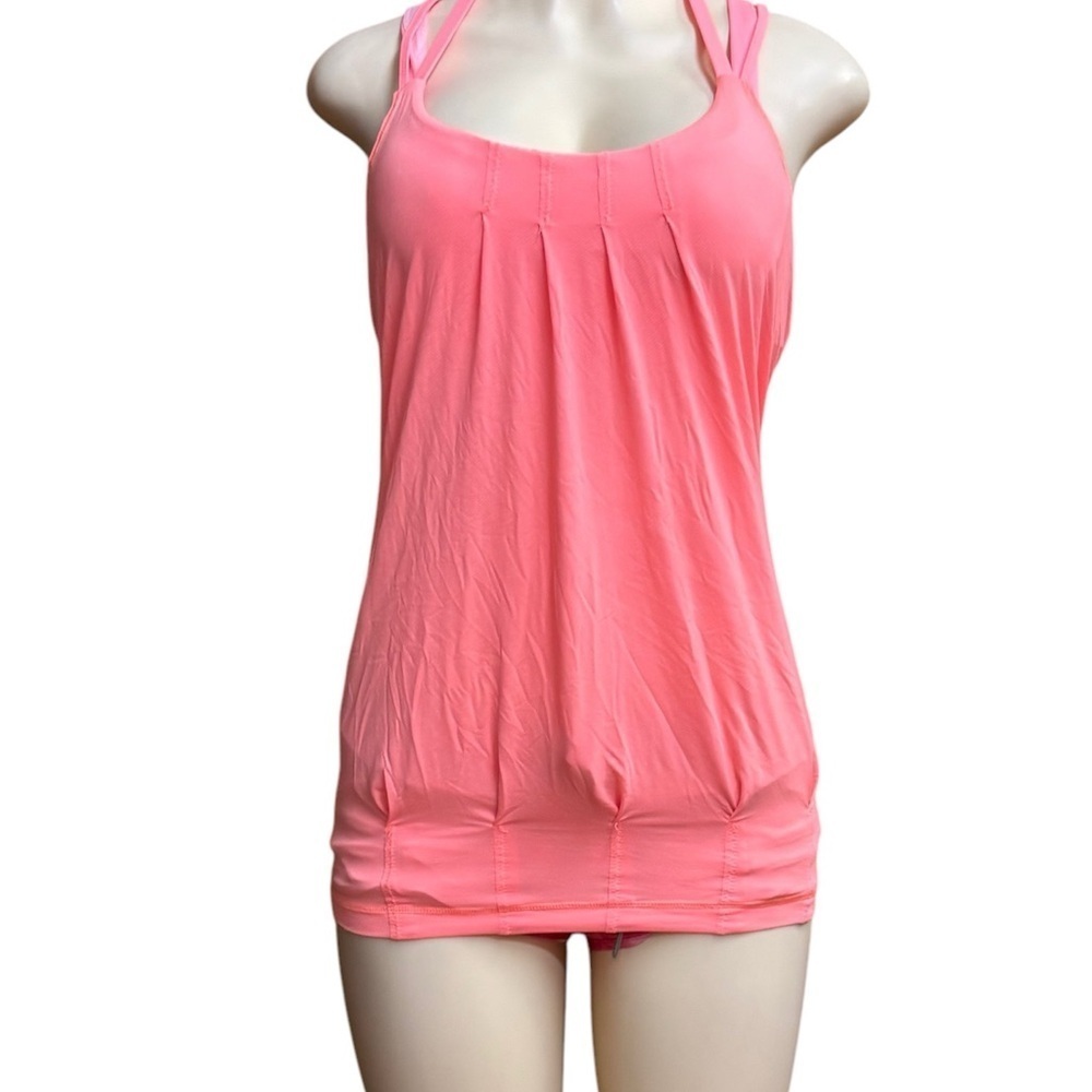Lululemon Athletica . Ruched Pink Tank Top - Picture 3 of 9